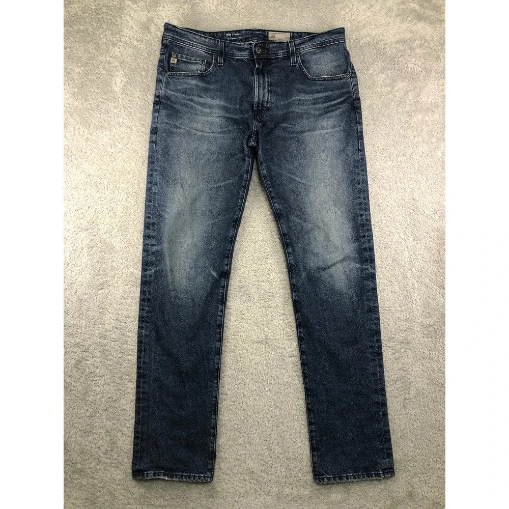 Adriano Goldschmied Jeans Men 36x33 Made in Japan Tellis Modern Slim Denim 360